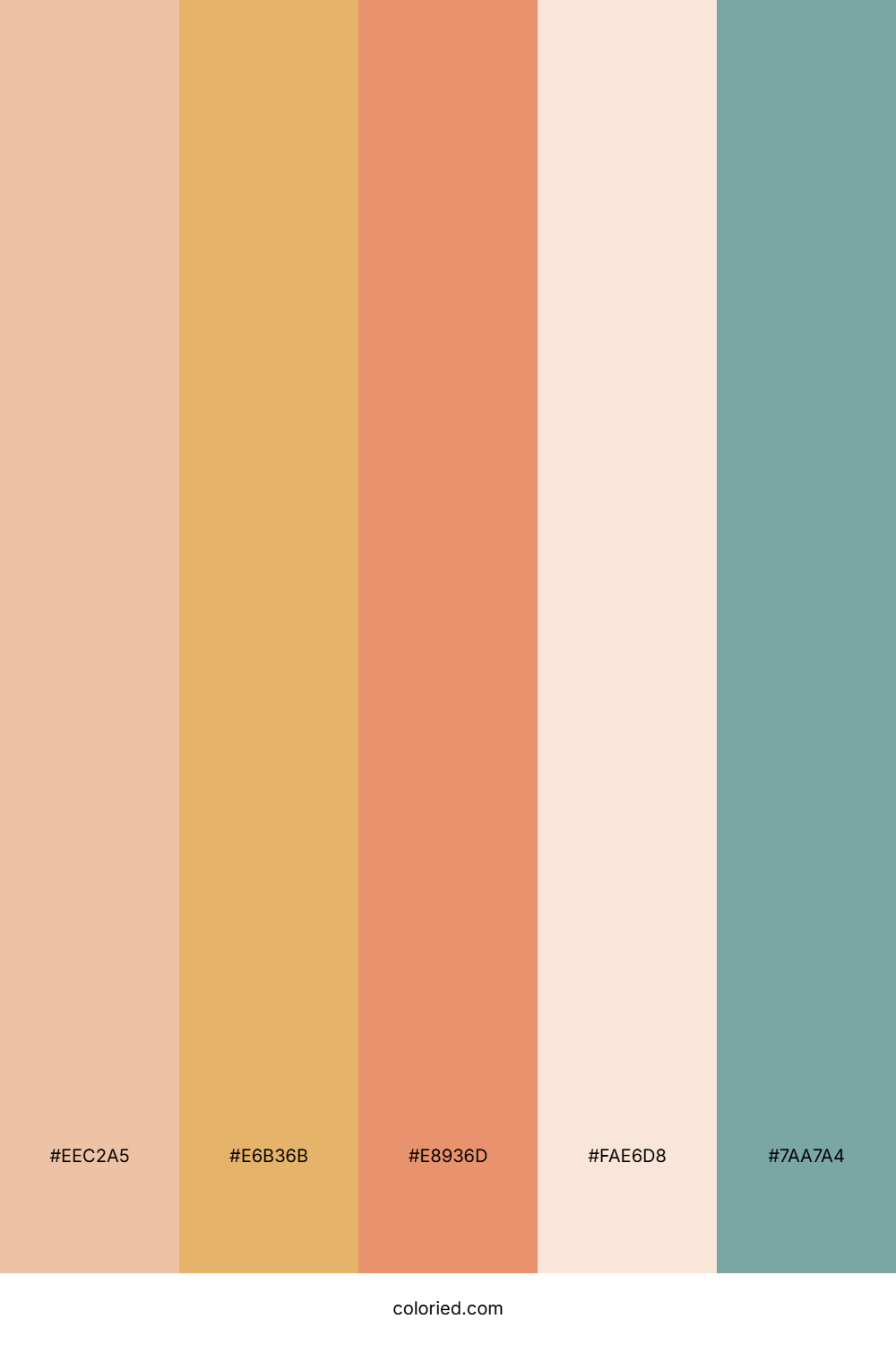 Sunset Coral Breeze Palette