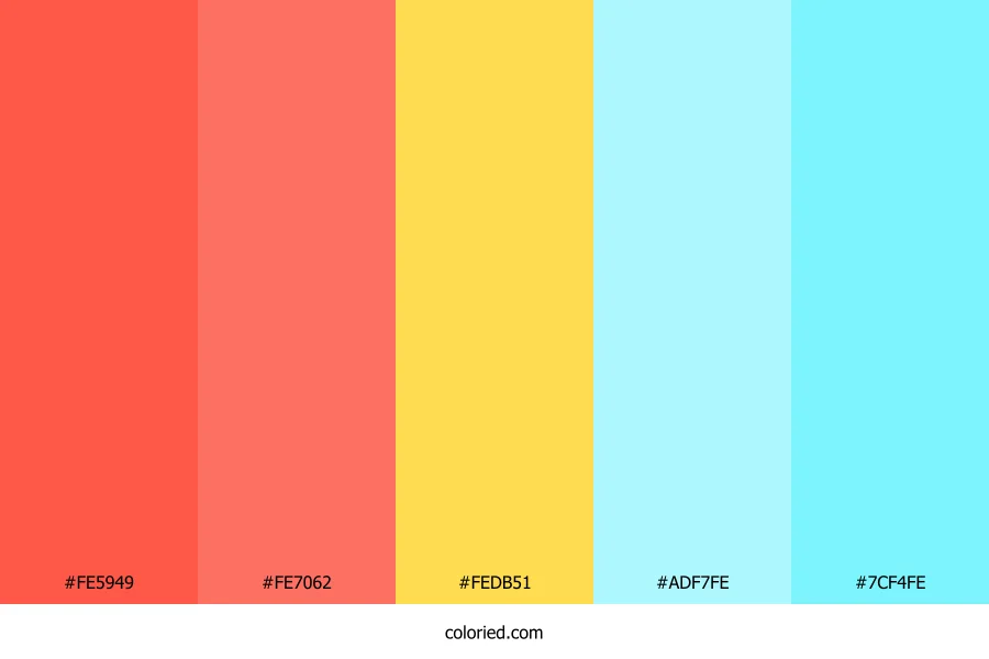 Sunset Coral Reef Color Palette