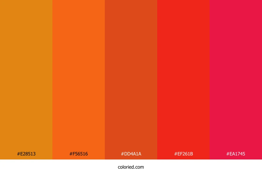 Sunset Ember Blaze Color Palette