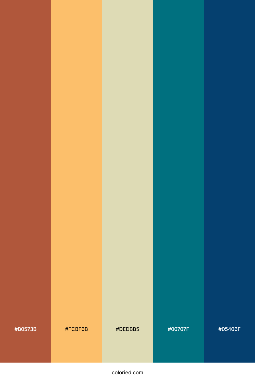 Sunset Ember Lagoon Color Palette