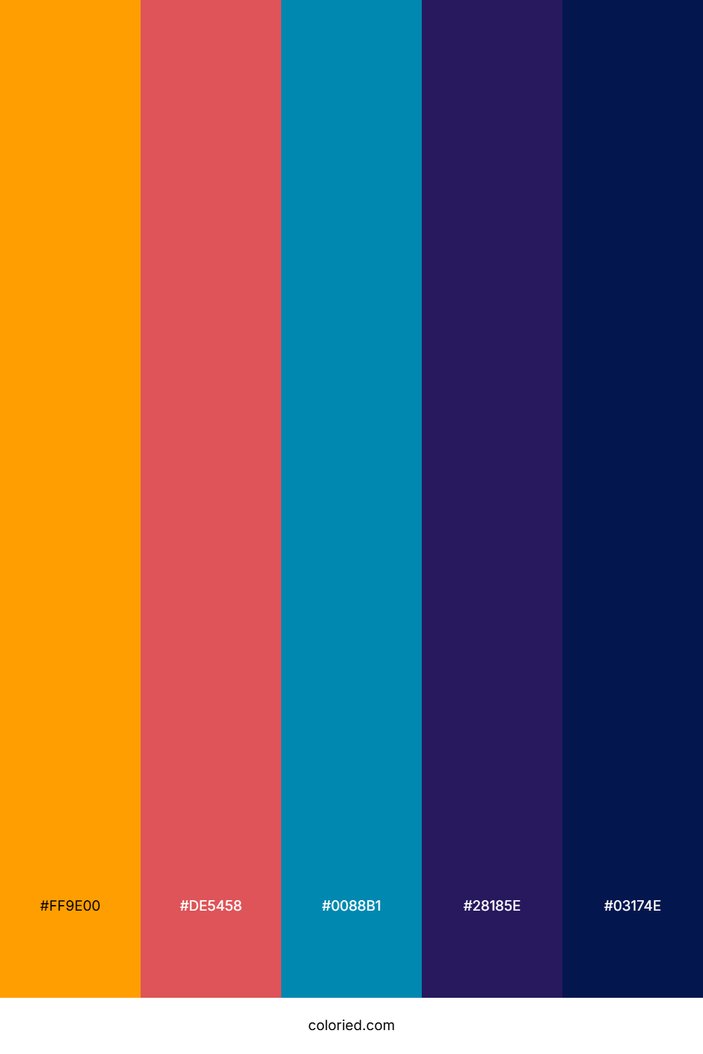 Sunset Ember Ocean Palette