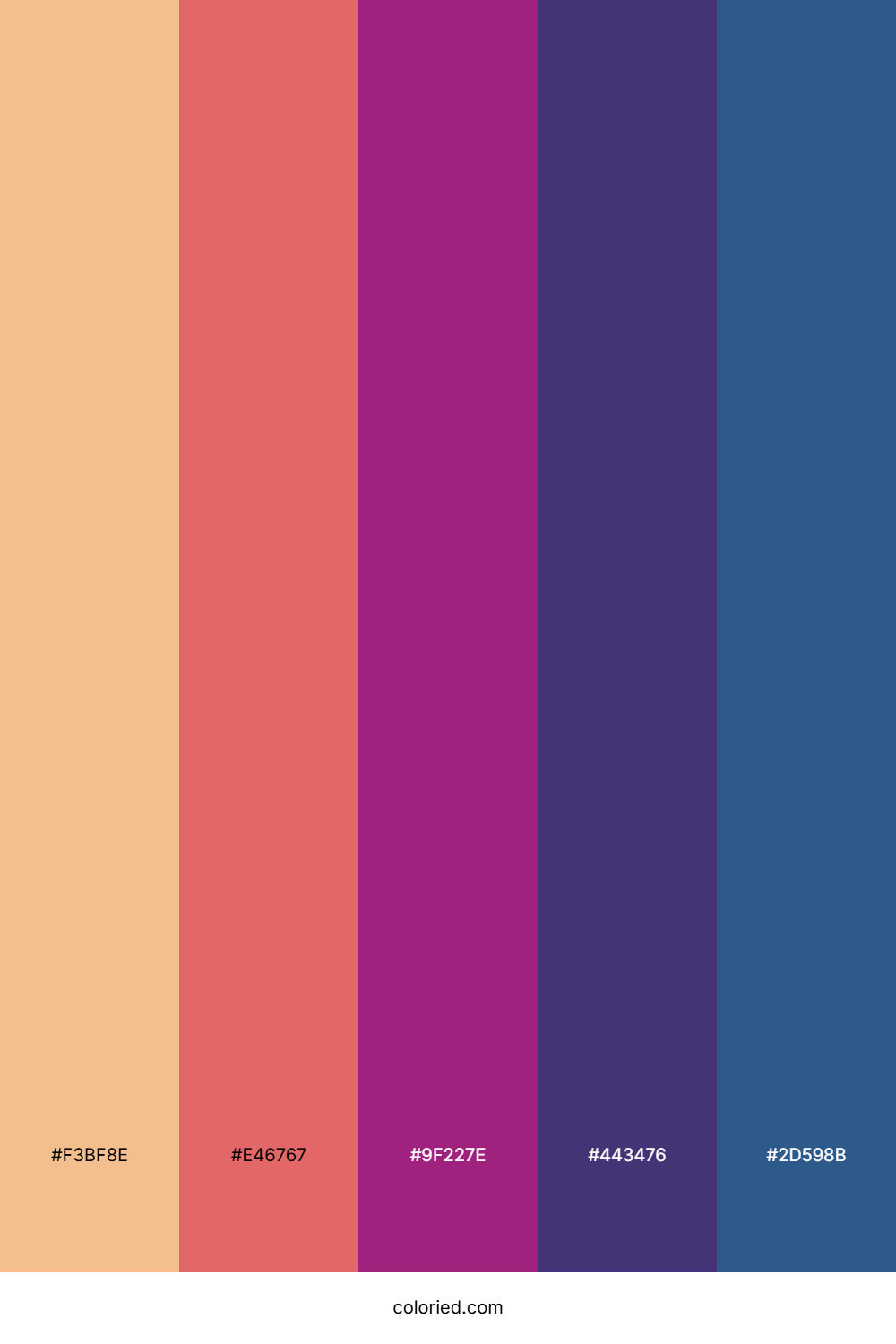 Sunset Flame Violet Color Palette