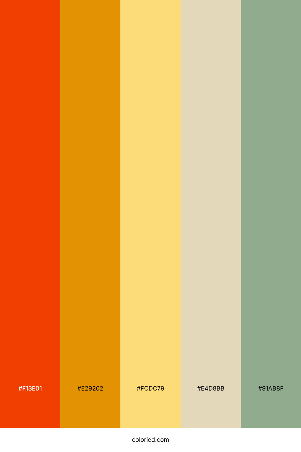 Sunset Gold Sand Color Palette
