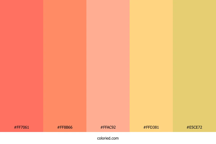 Sunset Gradient Color Palette