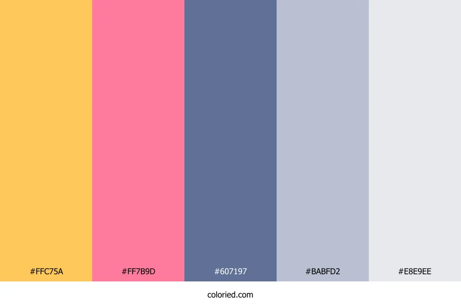 Sunset Neon Bloom Color Palette