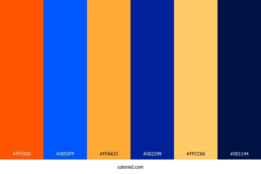 Sunset Ocean Pulse Color Palette
