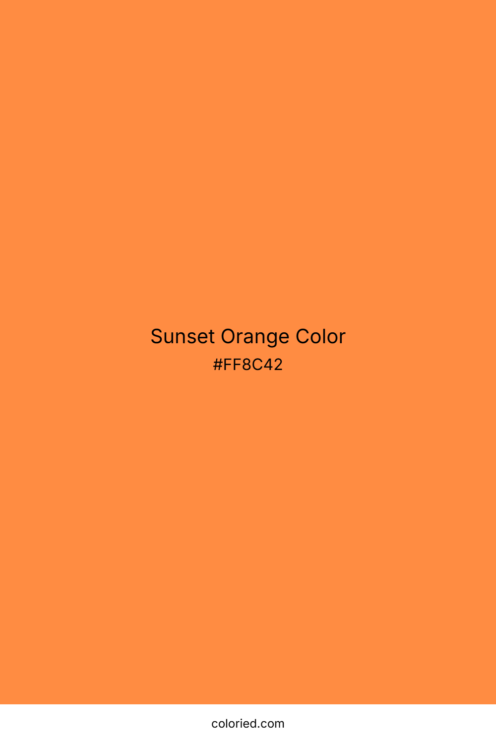 Sunset Orange Color