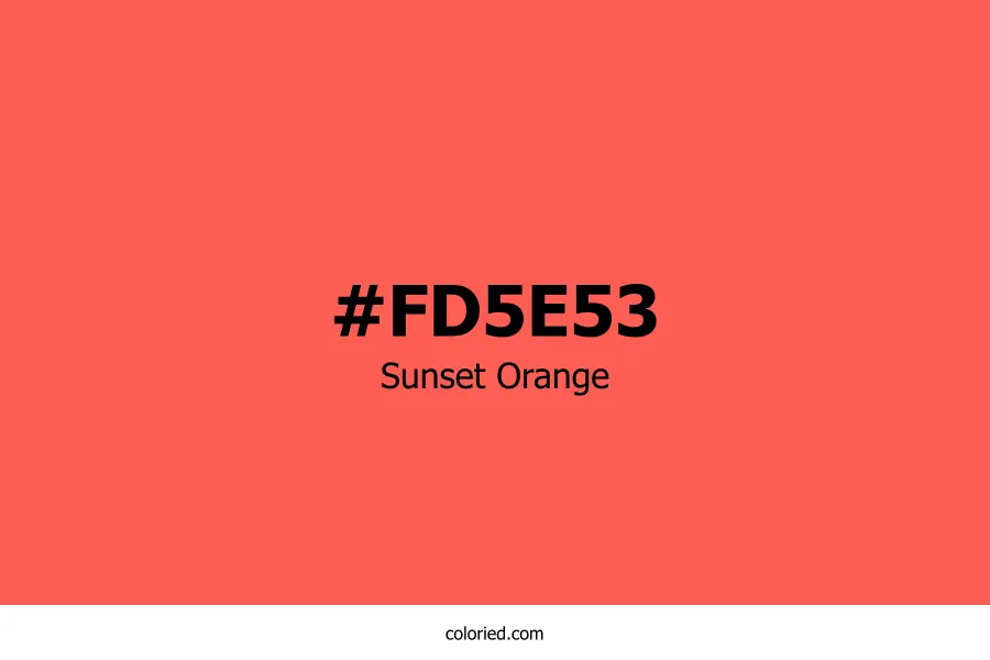 Sunset Orange Color Hex Code