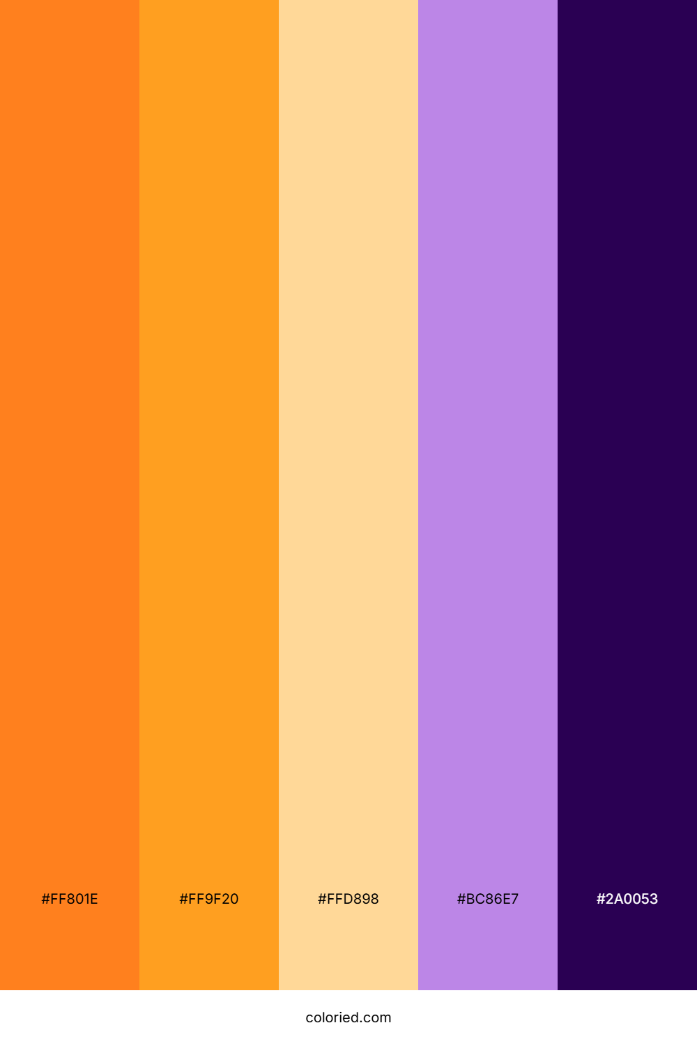 Sunset Orchid Glow Color Palette