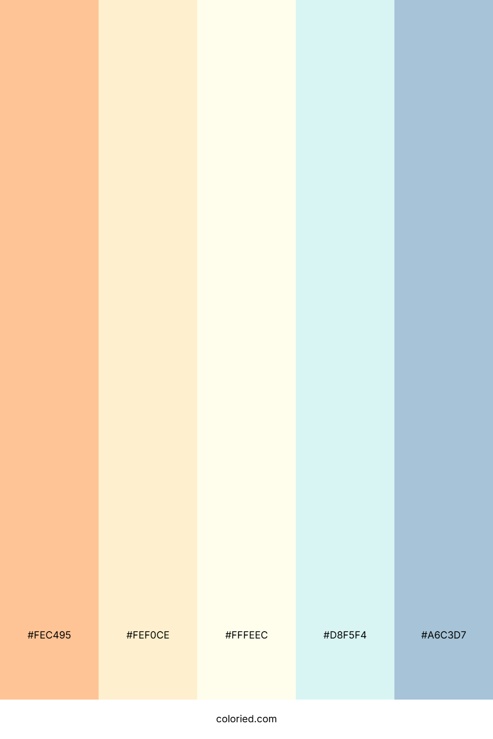 Sunset Peach Color Palette