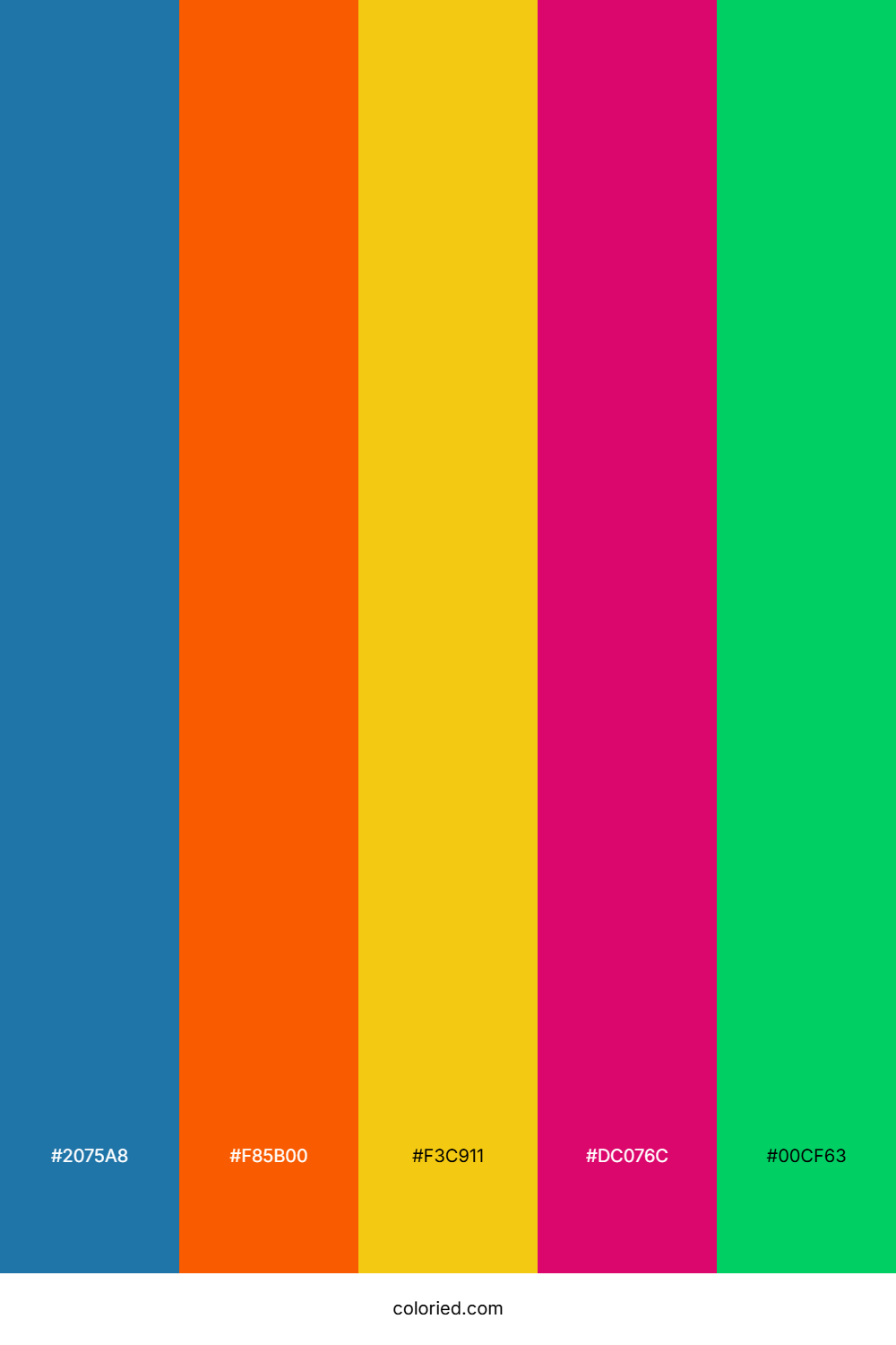 Sunset Rocket Candy Color Palette