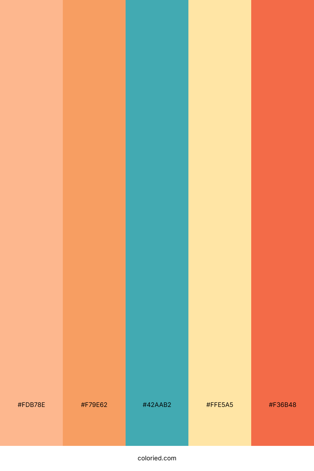 Sunset Tropical Mix Color Palette