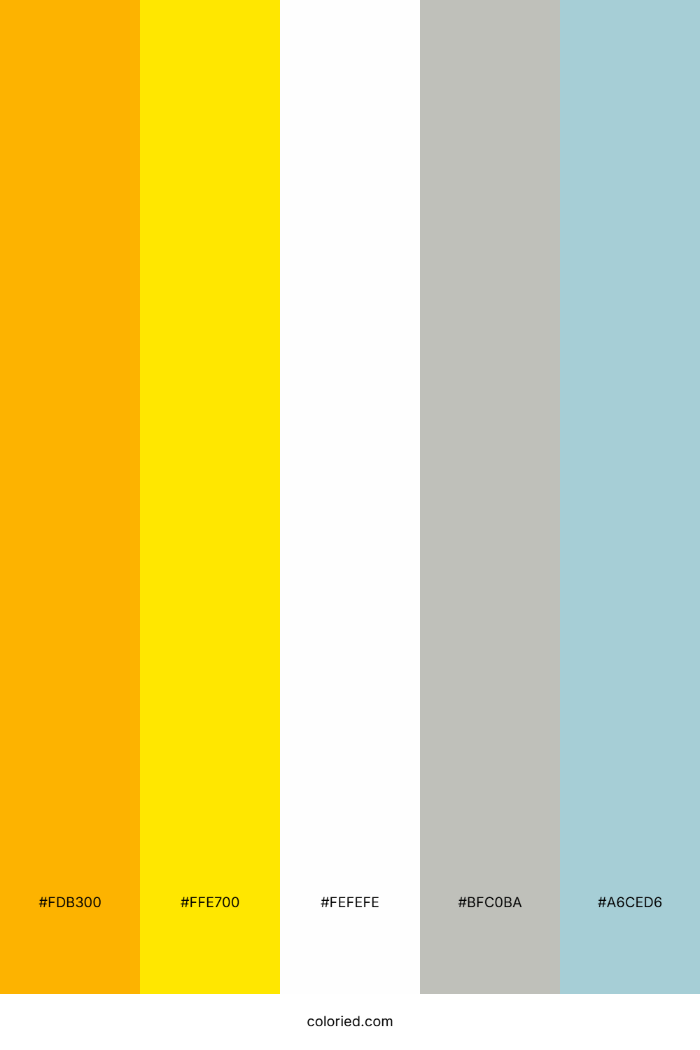 Sunshine Lemon Glow Color Palette