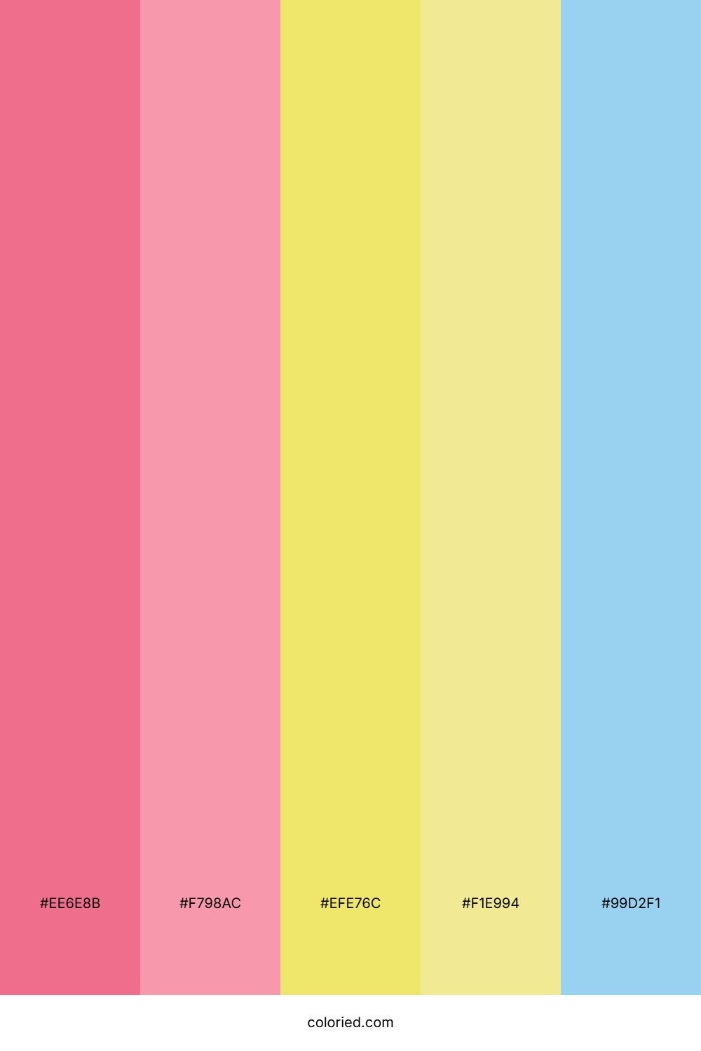 Sunshine Strawberry Pop Color Palette