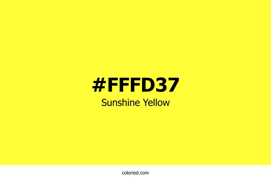 Sunshine Yellow Color
