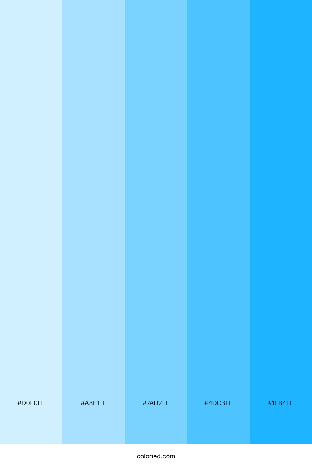 Super Light Blue Color Palette