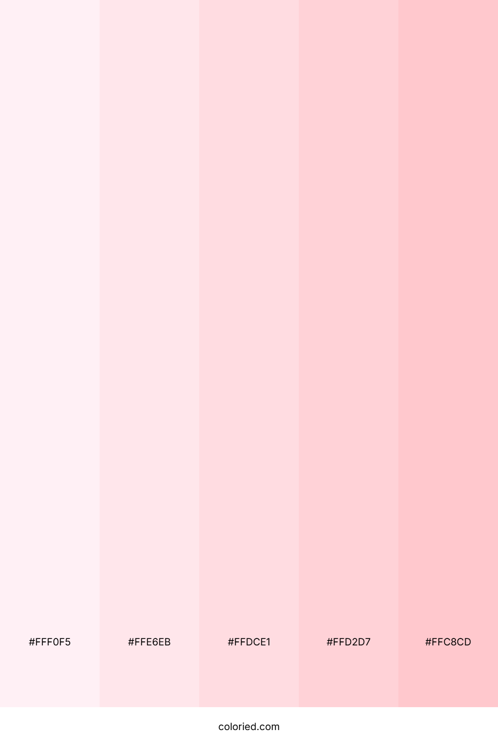 Super Light Pink Color Palette