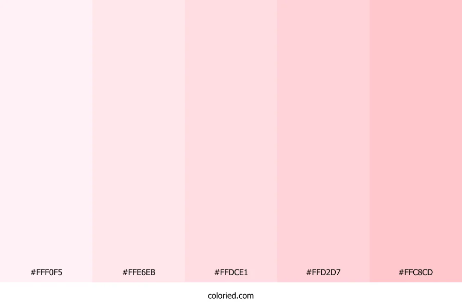 Super Light Pink Color Palette