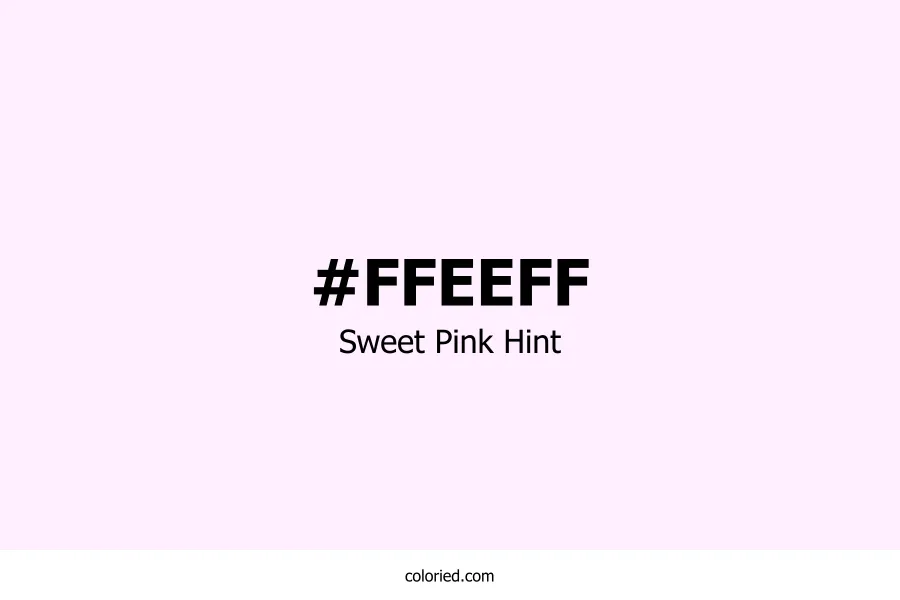 Sweet Pink Hint Color