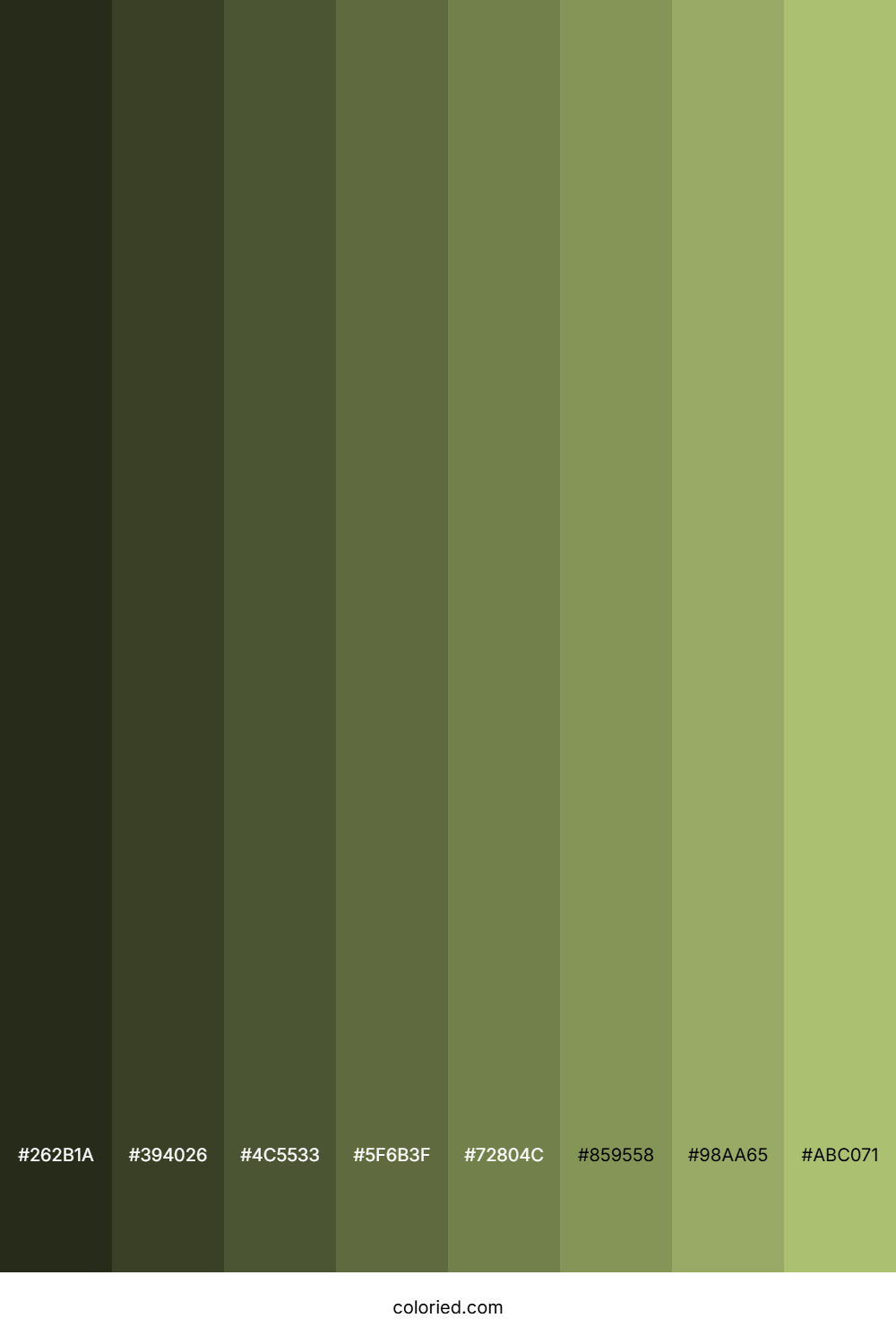 Tan Green Color Shades