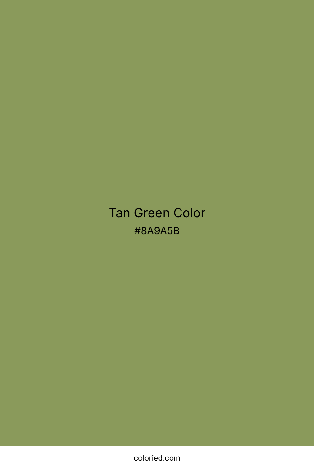 Tan Green Color
