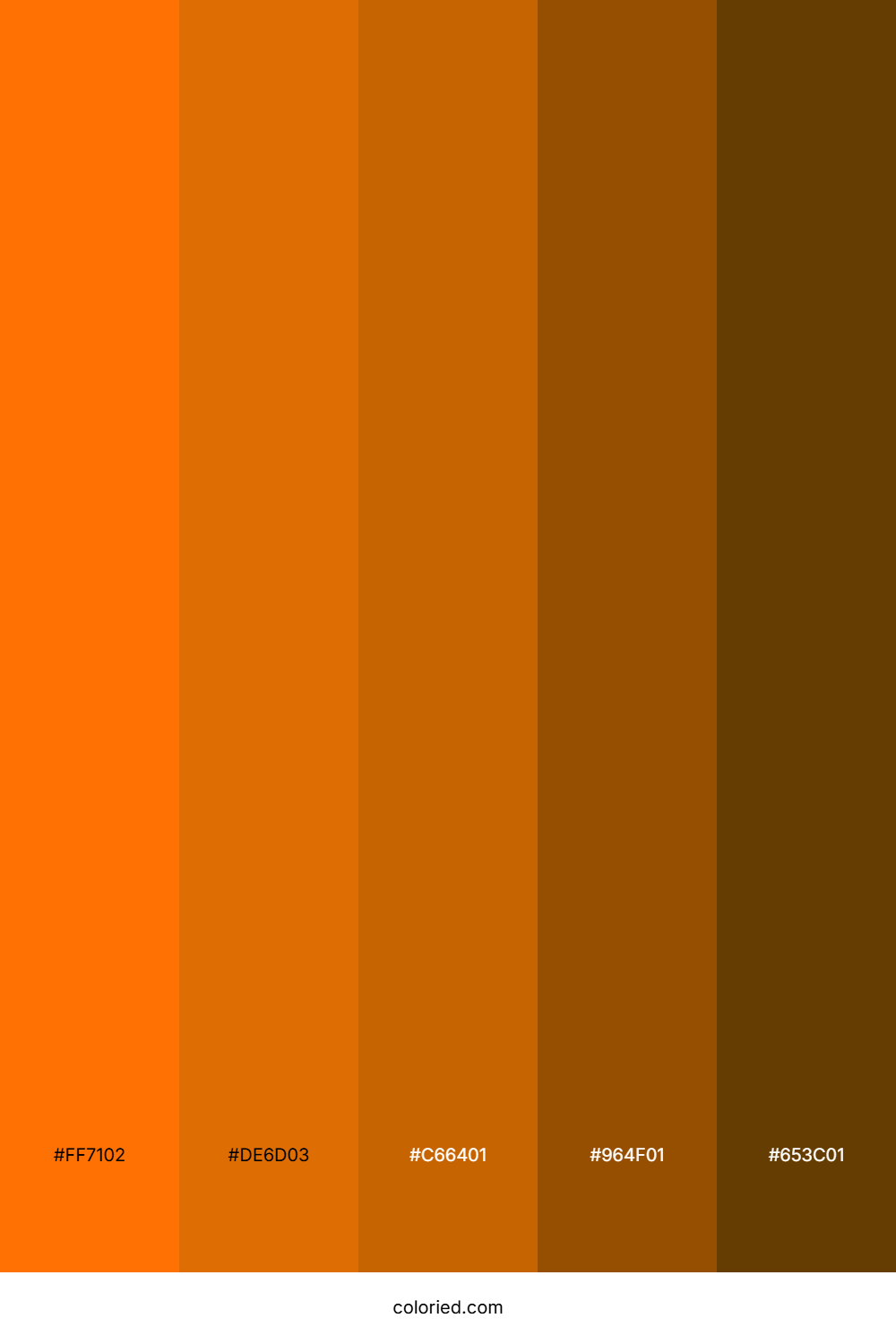 Tangerine and Copper Color Palette