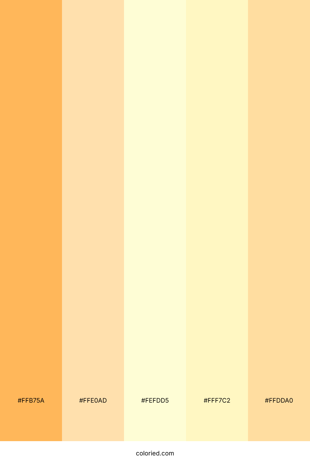 Tangerine And Cream Color Palette