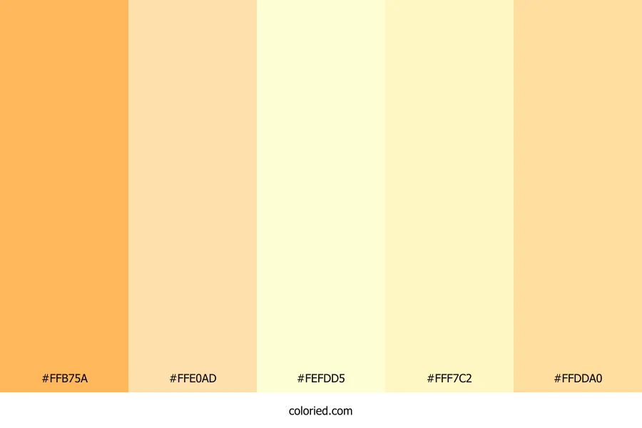 Tangerine and Cream Color Palette
