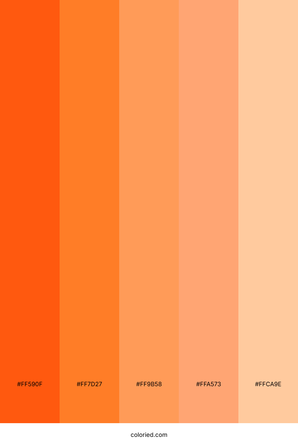 Tangerine and Peach Color Palette