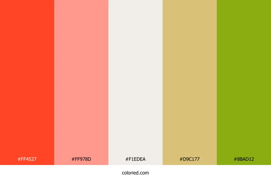 Tangerine Apricot Radiance Color Palette