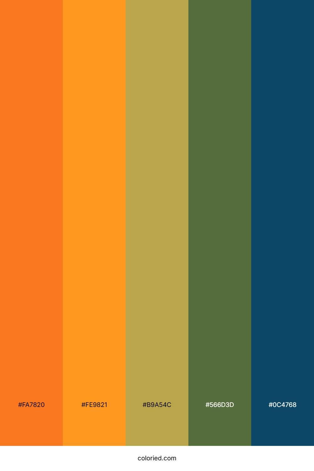 Tangerine Forest Tide Palette