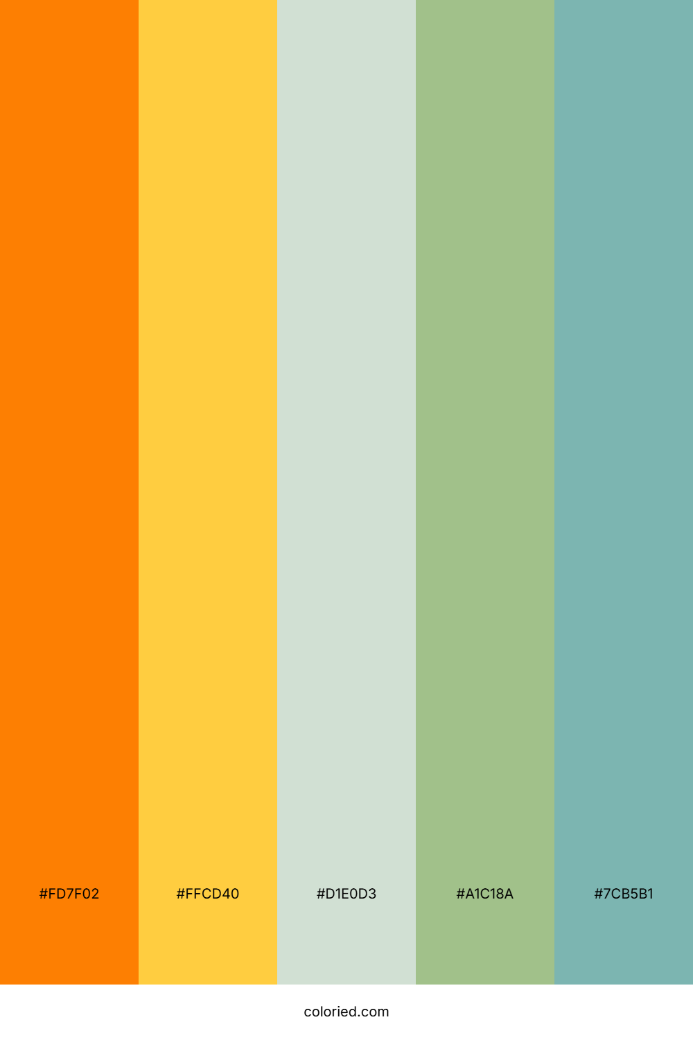 Tangerine Gold Sage Palette