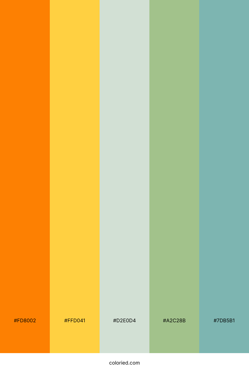Tangerine Lemon Sage Palette
