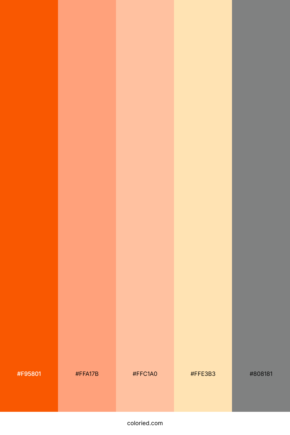 Tangerine Sky Drift Color Palette