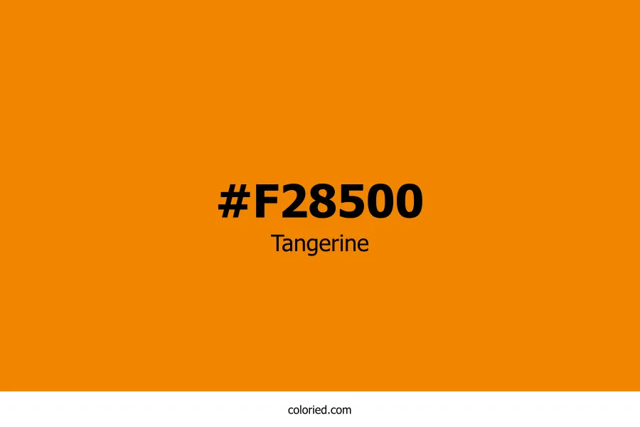 Tangerine Color Hex Code