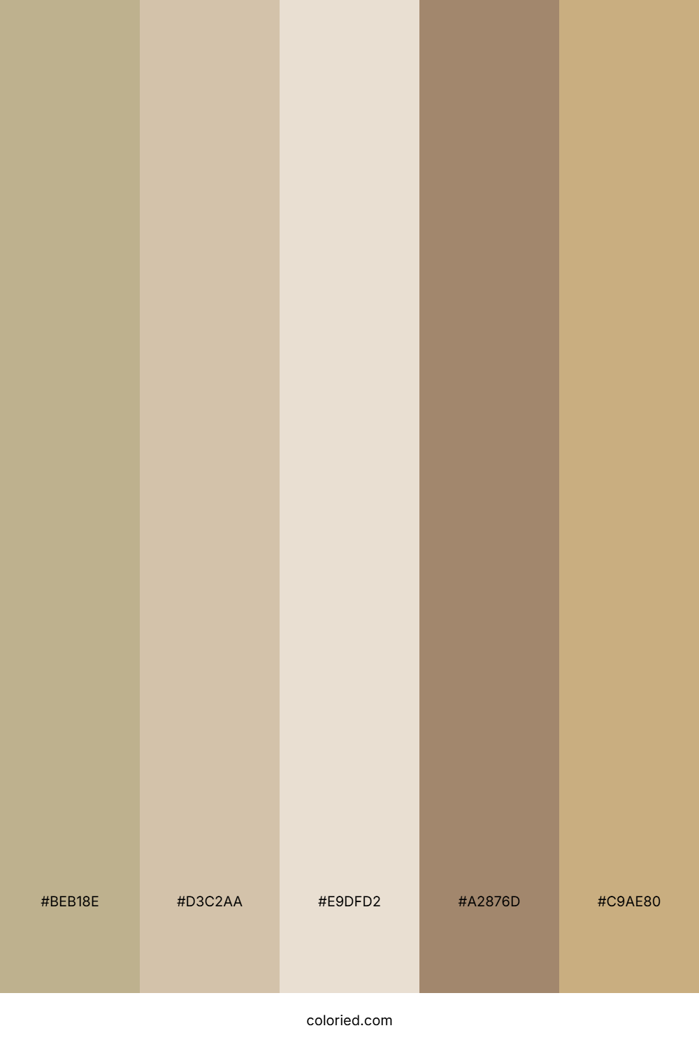 Taupe and Almond Color Palette
