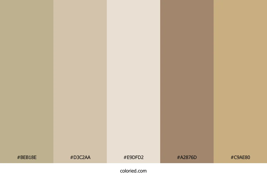 Taupe and Almond Color Palette