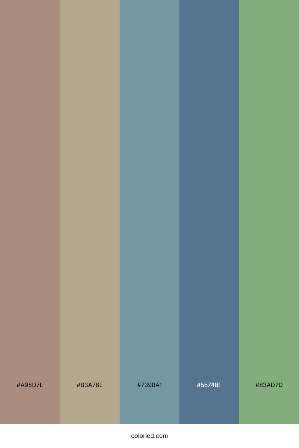 Taupe And Slate Color Palette