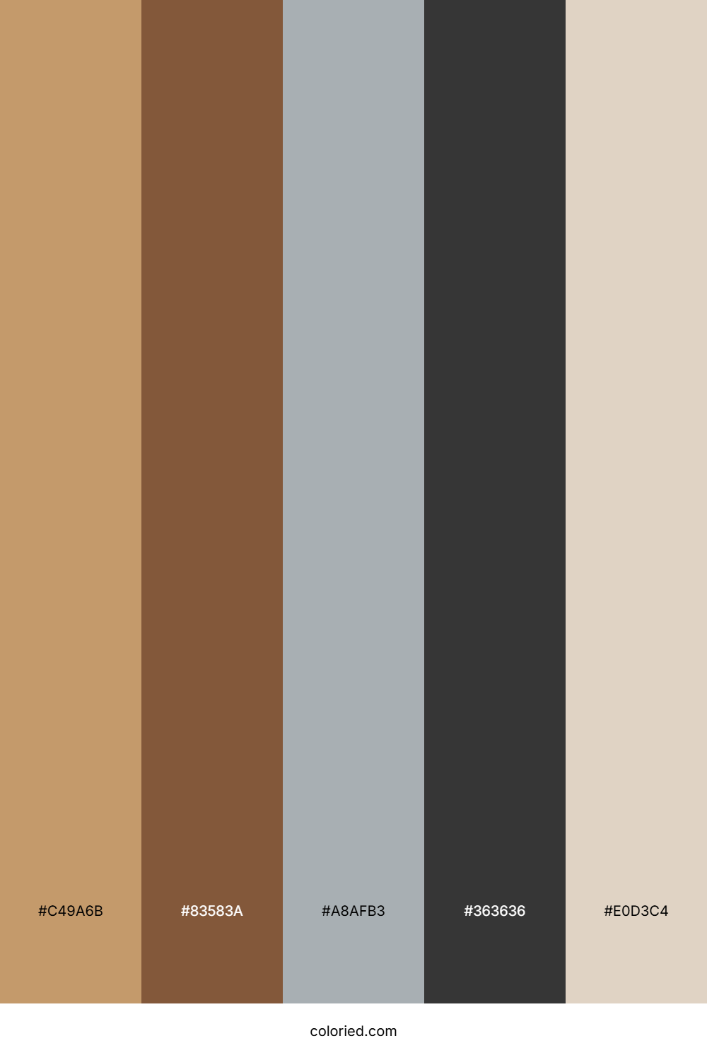 Taupe and Walnut Color Palette