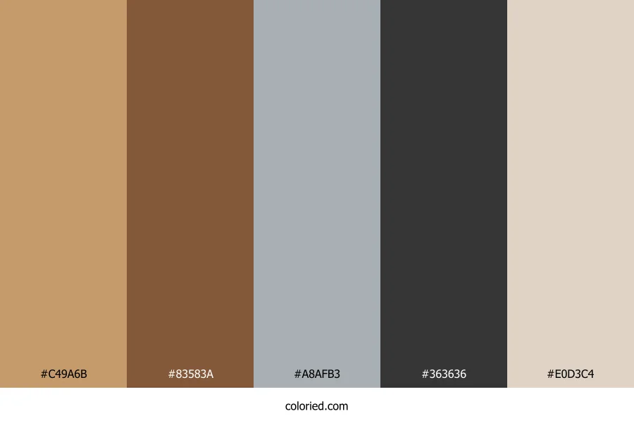 Taupe and Walnut Color Palette