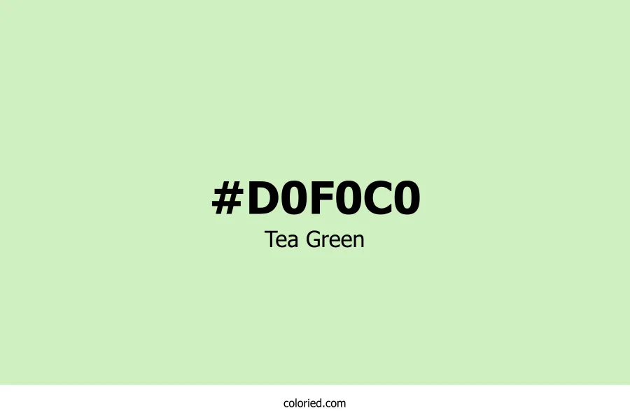 Tea Green Color