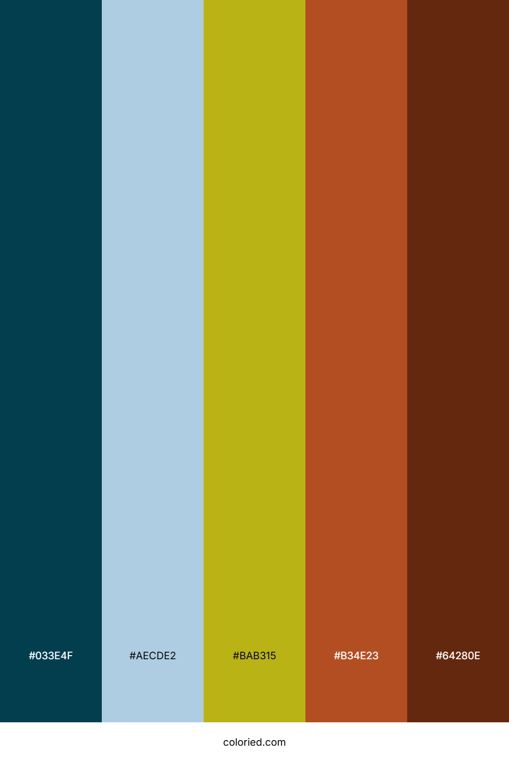 Teal Amber Sunset Color Palette