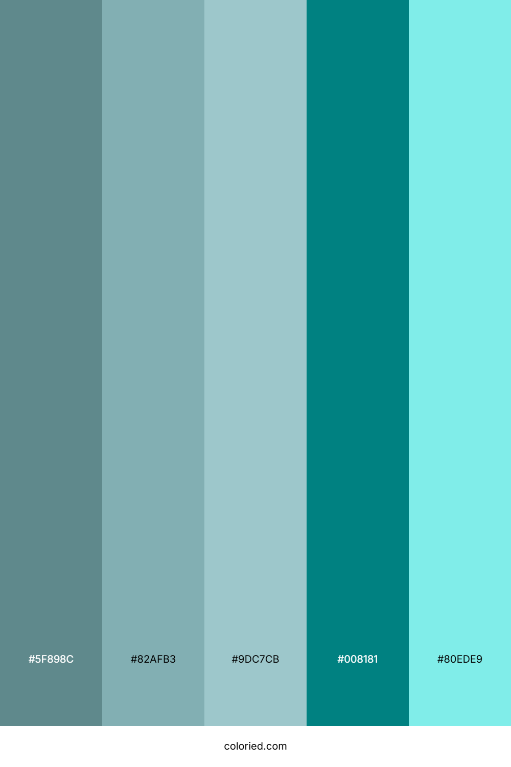 Teal And Aqua Color Palette