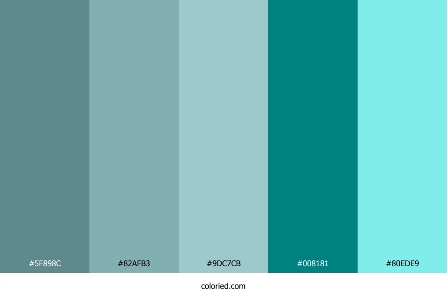 Teal and Aqua Color Palette