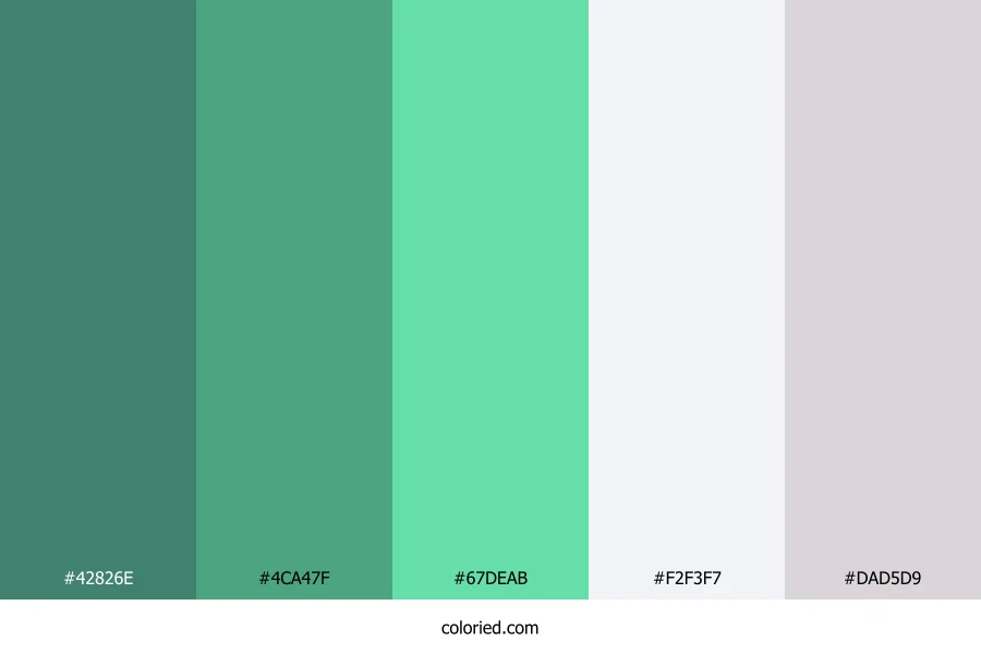 Teal and Aquamarine Color Palette
