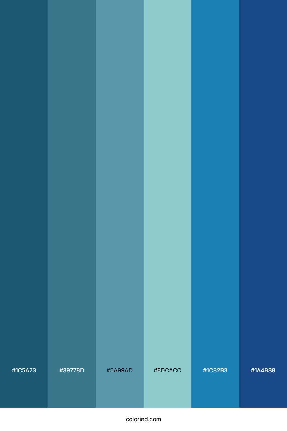 Teal and Cerulean Color Palette