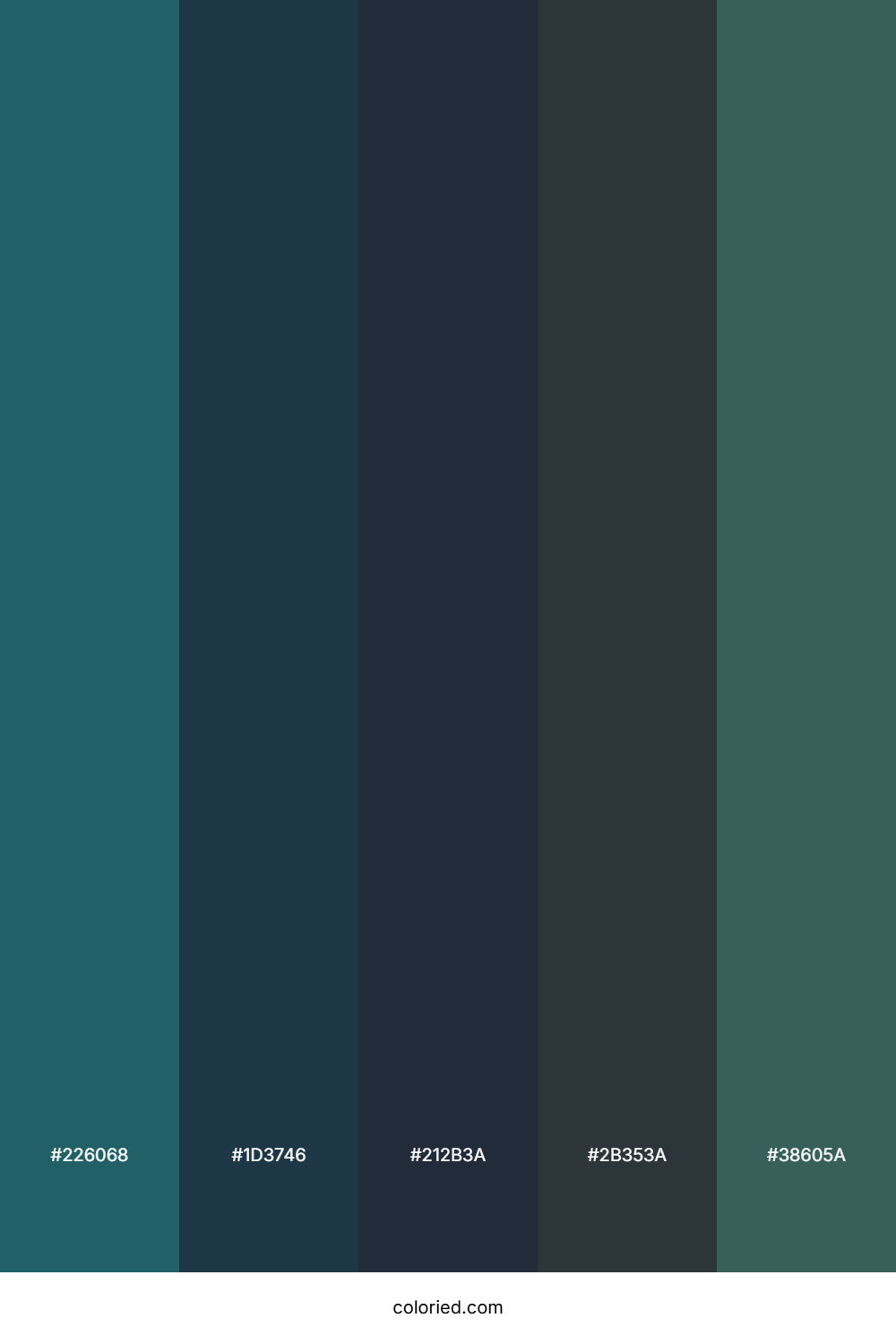 Teal And Charcoal Color Palette