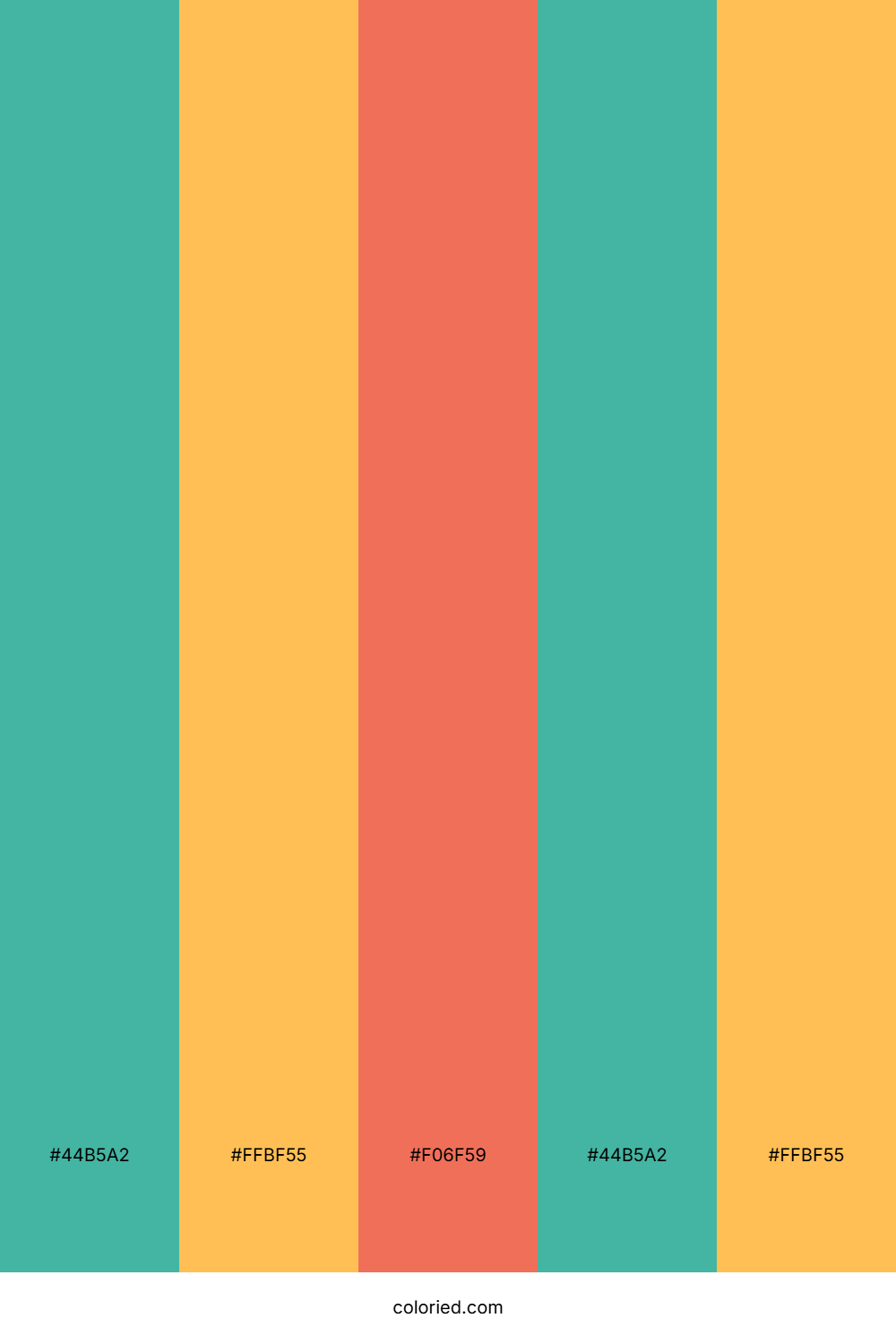 Teal And Golden Yellow Color Palette