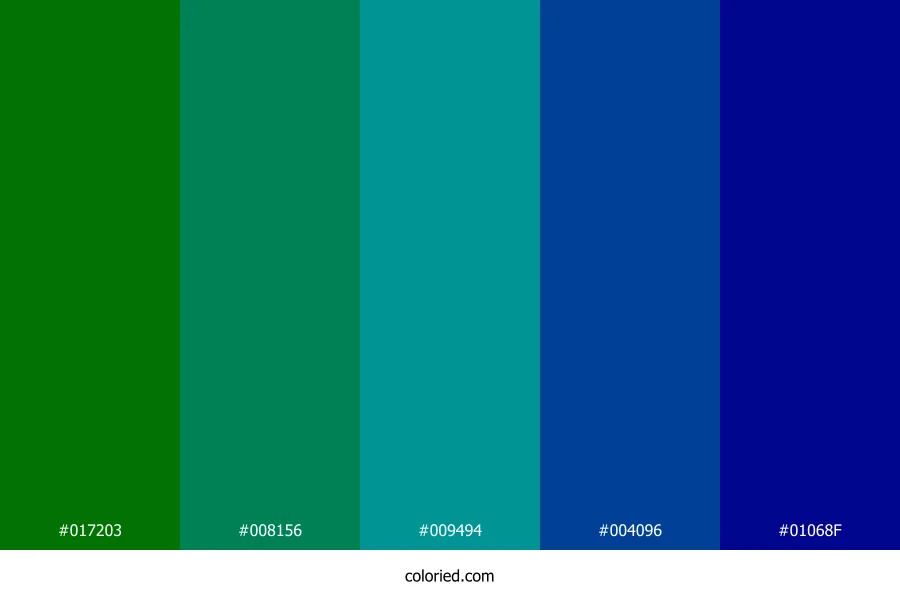 Teal and Indigo Color Palette