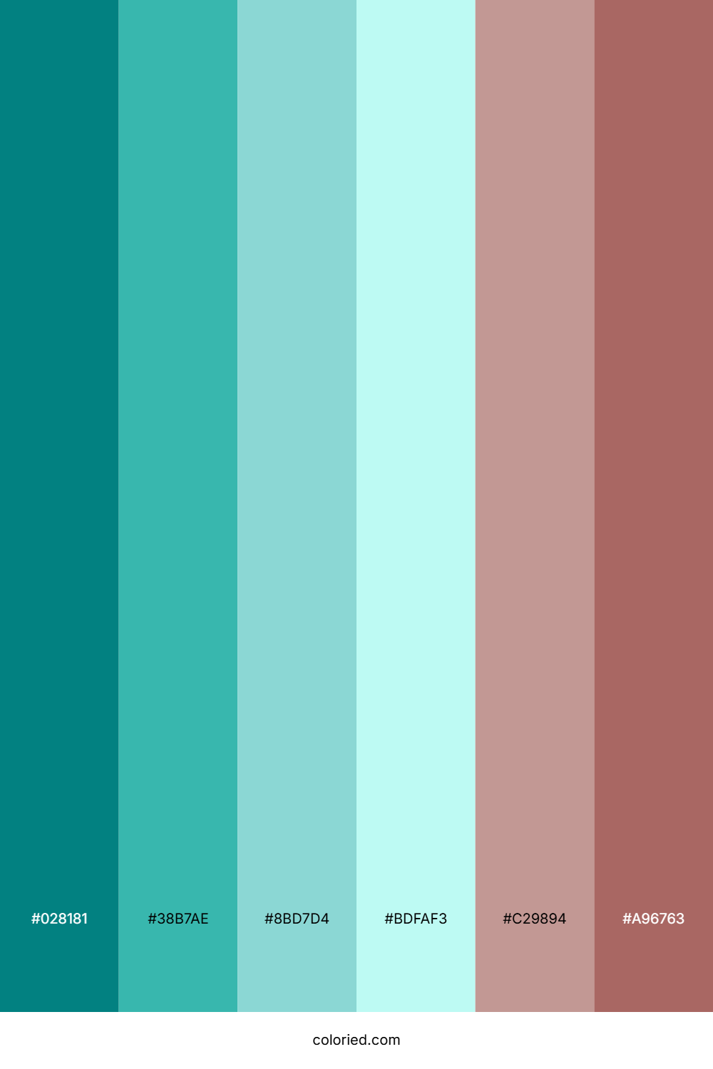 Teal and Soft Aqua Color Palette